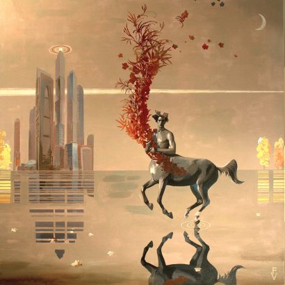 Centaur without Nymph. 110x110 cm 