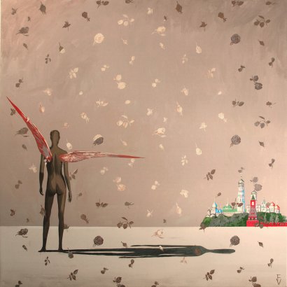 Moscow. Kremlin. 110x110 cm