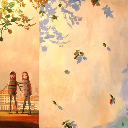 Is it spring? 110x110 cm