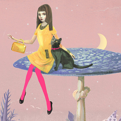 Alice in Wonderland. 90x70 cm