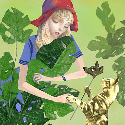 Little Red Riding Hood. 90x70 cm