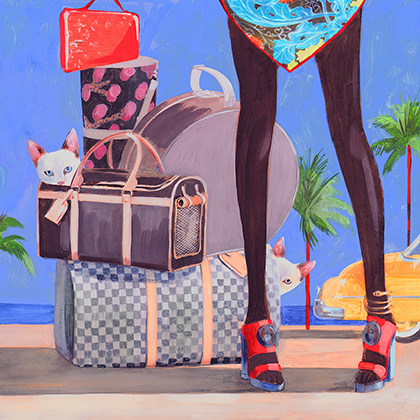 Ocean Drive. 40x40 cm