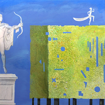Apollo and Daphne. 80x80cm