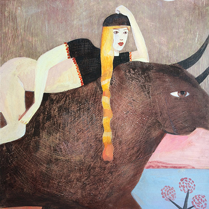 Abduction of Europa. 70x50cm