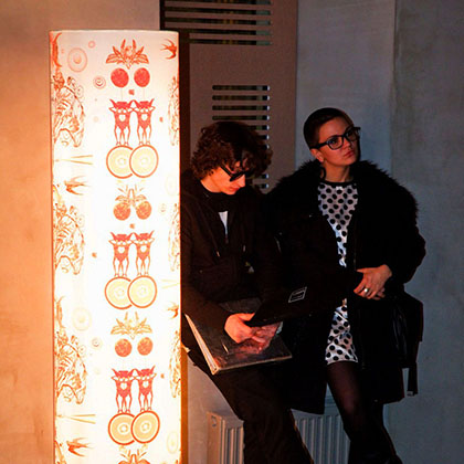 At the exhibition
