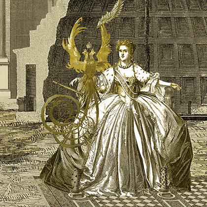 Drawing for the external showcase. Detail