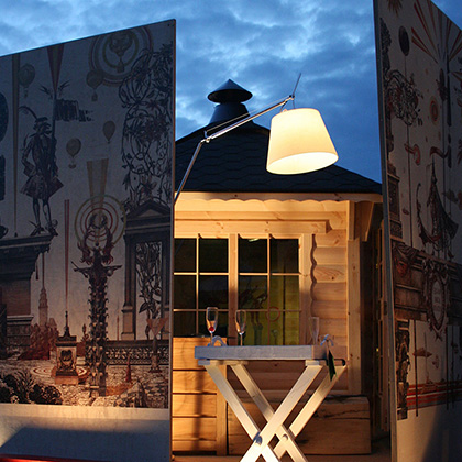 Exhibition stand fragment