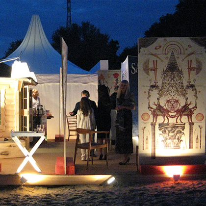 Exhibition stand fragment